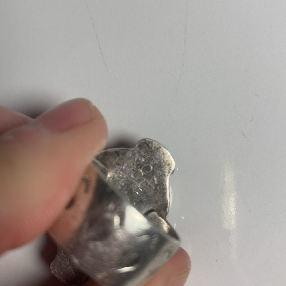 Labradorite vintage 925 silver ring size 6.5 - Picture 6 of 7